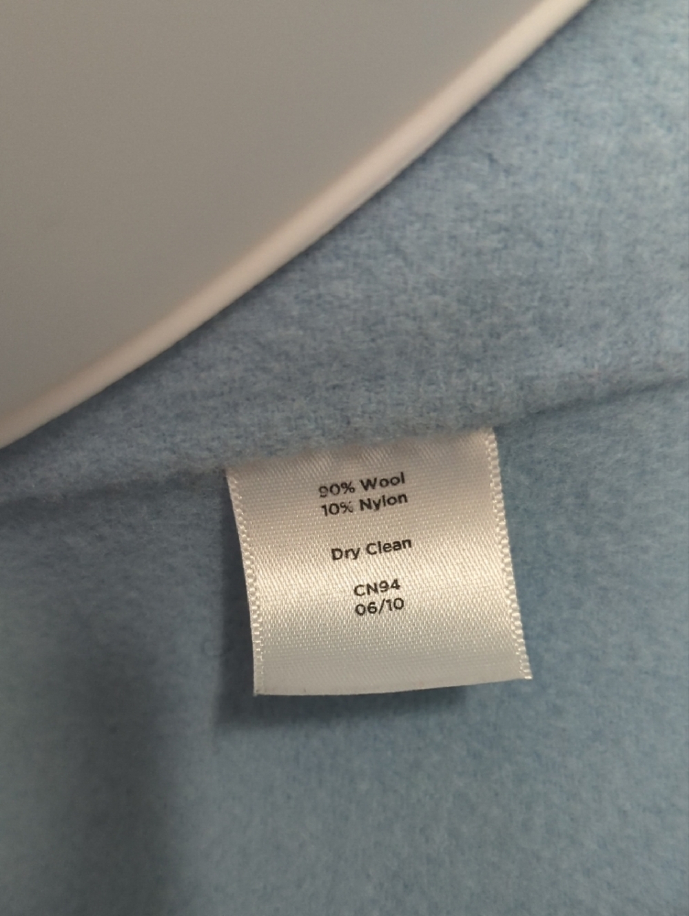 Talbots Light Blue Ruffle-Front Cropped Jacket - Picture 10 of 12